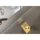 Replica Hermes Kelly 25cm Sellier Bag Epsom Leather Taupe