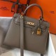 Replica Hermes Kelly 25cm Sellier Bag Epsom Leather Taupe