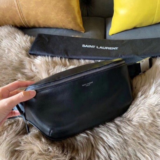 Fake YSL Saint Laurent Classic Belt Bag Black Replica Replica YSL Saint Laurent Classic Belt Bag Black