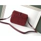 Replica YSL Saint Laurent Monogram All Over Small Satchel In Bordeaux Suede