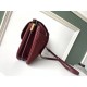 Replica YSL Saint Laurent Monogram All Over Small Satchel In Bordeaux Suede