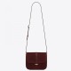 Replica YSL Saint Laurent Monogram All Over Small Satchel In Bordeaux Suede