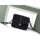 Replica YSL Saint Laurent Monogram All Over Small Satchel Suede Black