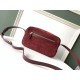 Replica YSL Saint Laurent Monogram All Over Camera Bag In Bordeaux Suede