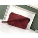 Replica YSL Saint Laurent Monogram All Over Camera Bag In Bordeaux Suede
