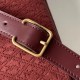 Replica YSL Saint Laurent Monogram All Over Camera Bag In Bordeaux Suede