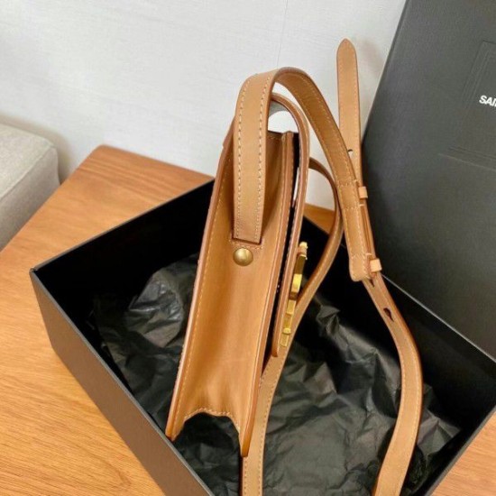 Replica YSL Saint Laurent Kaia North South Bag Brown
