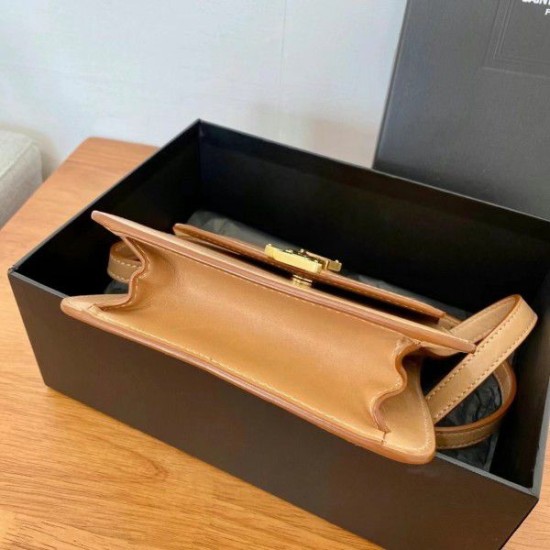 Replica YSL Saint Laurent Kaia North South Bag Brown