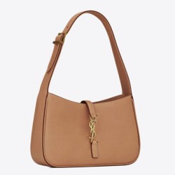 Fake YSL Saint Laurent Le 5 &amp;Agrave; 7 Hobo Bag Brown Replica