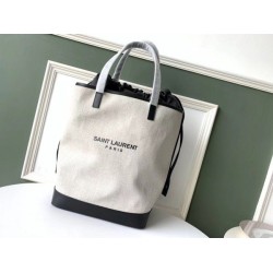 Replica YSL Saint Laurent Teddy Shopping Bag White
