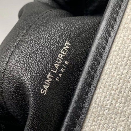 Fake YSL Saint Laurent Teddy Shopping Bag White Replica Replica YSL Saint Laurent Teddy Shopping Bag White