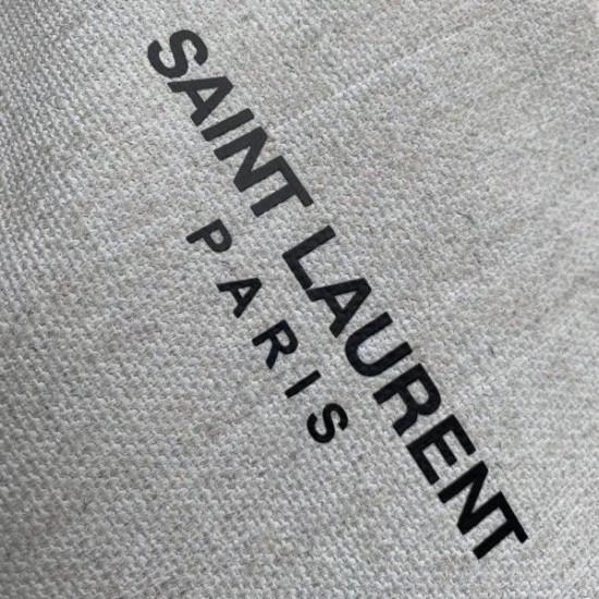 Fake YSL Saint Laurent Teddy Shopping Bag White Replica Replica YSL Saint Laurent Teddy Shopping Bag White