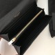 Fake YSL Saint Laurent Large Monogram Flap Wallet Black Replica