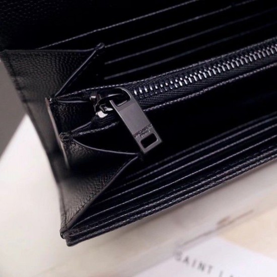 Replica YSL Saint Laurent Large Monogram Flap All Black