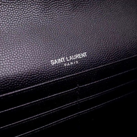 Replica YSL Saint Laurent Large Monogram Flap All Black