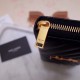 Replica YSL Saint Laurent Monogram Zip Around Wallet Black