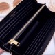 Replica YSL Saint Laurent Monogram Zip Around Wallet Black