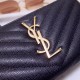 Replica YSL Saint Laurent Monogram Zip Around Wallet Black