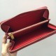 Fake YSL Saint Laurent Monogram Zip Around Wallet Red Replica