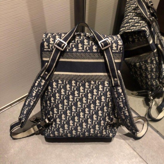 Replica Christian Dior Obligue Rucksack Black