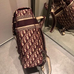 Replica Christian Dior Obligue Rucksack Coffee