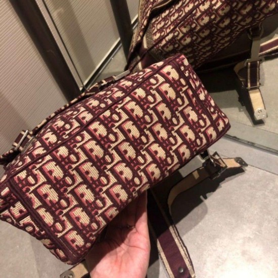 Replica Christian Dior Obligue Rucksack Coffee