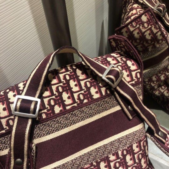 Replica Christian Dior Obligue Rucksack Coffee