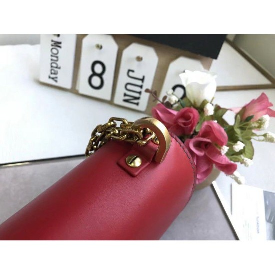 Replica Dior J'ADIOR Flap Bag With Chain In Calfskin M9000 Red