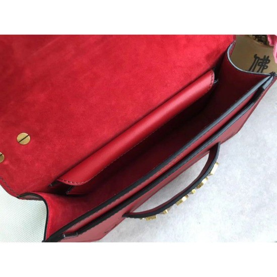Replica Dior J'ADIOR Flap Bag With Chain In Calfskin M9000 Red