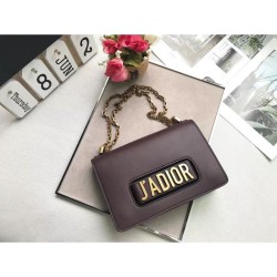 Replica Dior J'ADIOR Flap Bag With Chain In Calfskin M9000 Coffee