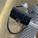 Fake large FF logo Baguette Bag Black Replica