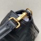 Fake large FF logo Baguette Bag Black Replica