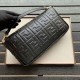 Fake large FF logo Baguette Bag Black Replica