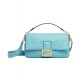 Fake large FF logo Baguette Bag Blue Replica