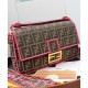 Replica Baguette Roma Amor leather bag 8BR771 Pink