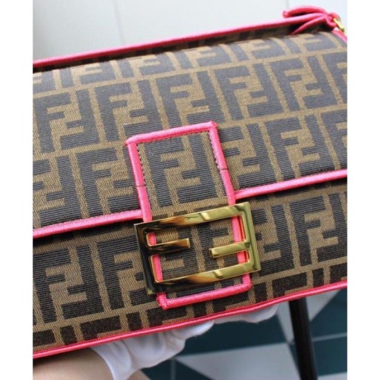 Replica Baguette Roma Amor leather bag 8BR771 Pink