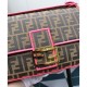 Replica Baguette Roma Amor leather bag 8BR771 Pink