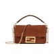 Replica Mini Baguette Suede Bag 8BS017 Coffee