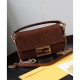 Replica Mini Baguette Suede Bag 8BS017 Coffee