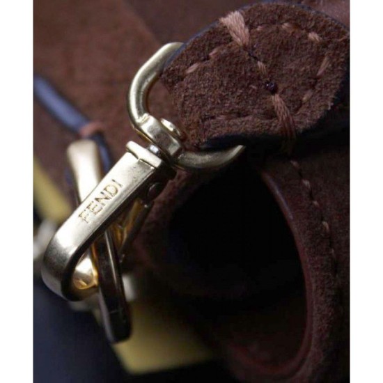 Replica Mini Baguette Suede Bag 8BS017 Coffee