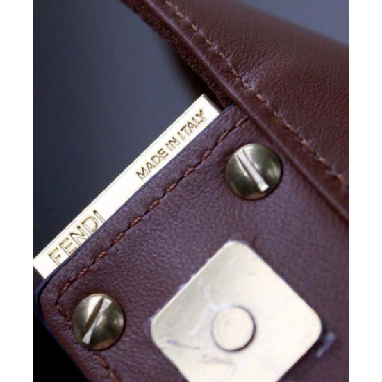 Replica Mini Baguette Suede Bag 8BS017 Coffee