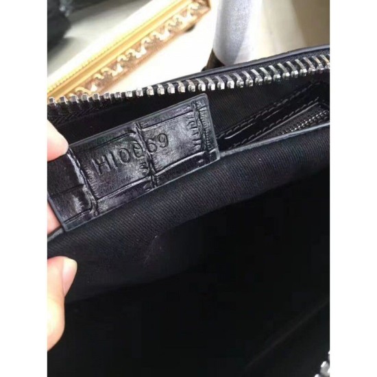 Replica Givenchy Antigona Tote Bag Crocodile leather Black