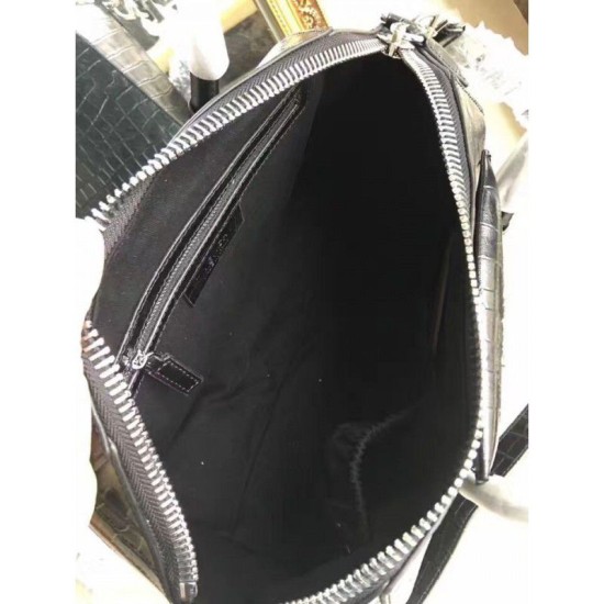 Replica Givenchy Antigona Tote Bag Crocodile leather Black
