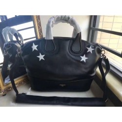 Replica Givenchy Stars Debossed Nightingale Bag Black
