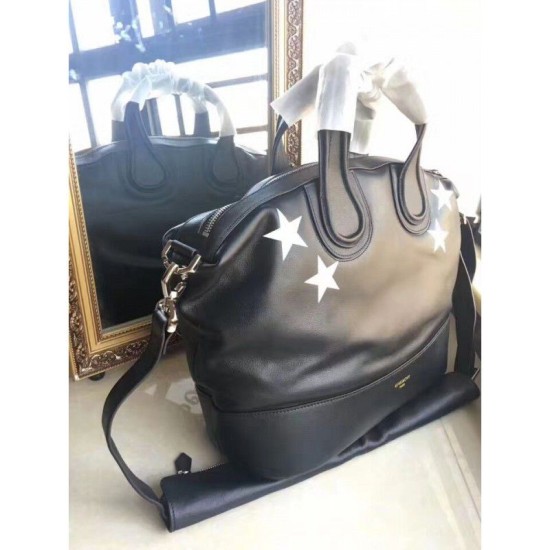 Replica Givenchy Stars Debossed Nightingale Bag Black