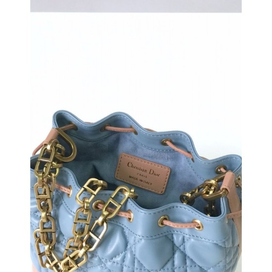 Fake Christian Dior Miss Dior Bucket Blue Replica