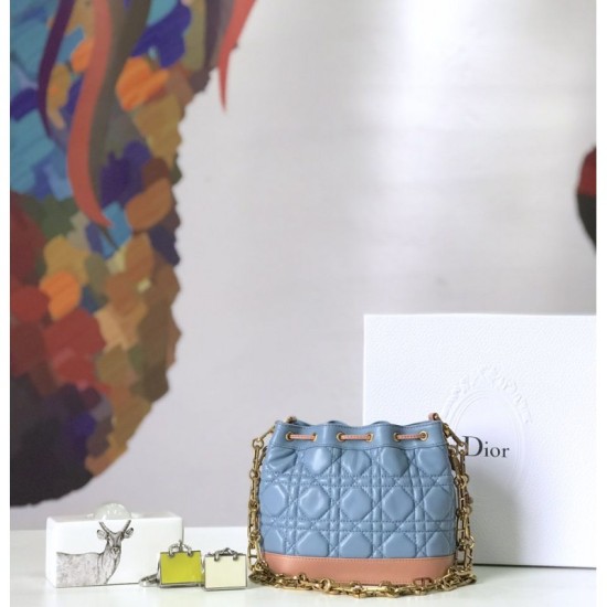 Fake Christian Dior Miss Dior Bucket Blue Replica