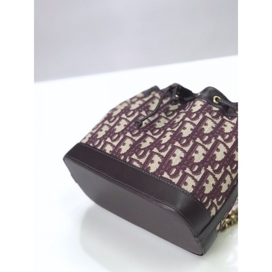 Fake Christian Dior Miss Dior Oblique Bucket Red Replica