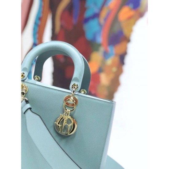 Replica Christian Dior Large Diorissimo Tote Bag M0584 Light Blue