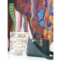 Replica Christian Dior Large Diorissimo Tote Bag M0584 Green